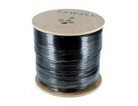 RG6 Bulk Cable Black 95% Braid 500ft Spool