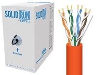 SolidRun by Sewell Cat6 Bulk Cable UTP 1000 ft. O