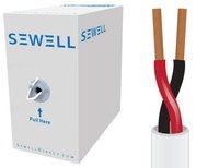 Speaker Wire White Bulk 16/2 (16 AWG 2 Conductor)
