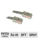 Cables To Go 5-Foot CaT5e Patch Cable, Gray