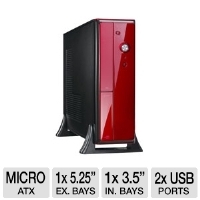 XION XON-810P-Red Micro ATX/ITX Computer Case - M