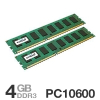 Crucial CT2KIT25664BA1339 4GB PC10600 DDR3 1333MH