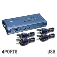 TRENDnet - TK-407K - 4-Port USB KVM Switch with C