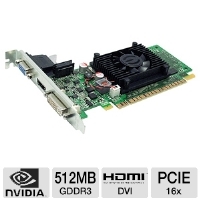 EVGA 512-P3-1310-LR GeForce 210 Video Card - 512M