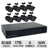 First Alert DC8810-420 Security Kit - 8 Cameras, 