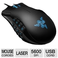 Razer Naga MMOG Laser Gaming Mouse - 5600dpi, 3.5