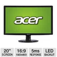Acer S201HL bd 20 Widescreen LED Backlit Monitor 