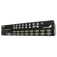 16 Port 1U Rackmount USB PS/2 KVM Switch
