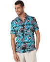 Shirt, Short Sleeve Flamingo Print Shirt