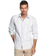 Shirt, Tuck Embroidered Slim Fit Shirt