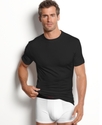 Men's Underwear, Cotton Spandex Crew Neck T Shirt 