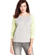 Top, Long-Sleeve Scoop-Neck Sweatshirt