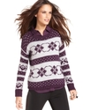 Sweater, Long-Sleeve Patterned Knit