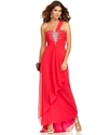 Betsy and Adam Dress, Sleeveless One-Shoulder Bead