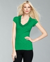 Petite Top, Cap-Sleeve Ruffle Tee