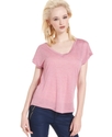 GUESS Top, Short-Sleeve V-Neck Tee