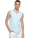 Shirt, The Gun Show Split Neck Slub Tank Top