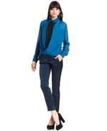 Pants, Tuxedo Paneled Straight-Leg