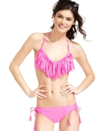 Swimsuit, Solid Side-Tie Brief Bottom Women's Swim