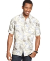 Island Big and Tall Shirt, Short Sleeve Silk-Linen