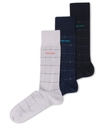 Men's Socks, Windowpane Dot Single Packs