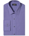 Dress Shirt, Plum Micro Check