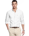 Big and Tall Shirt, Long Sleeve Regular Fit Oxford