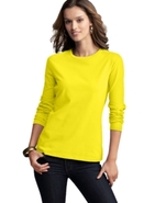 Top, Long-Sleeve Crew-Neck Tee