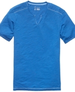 T Shirt, Monte Split Neck Tee