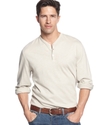 Shirt, Button V-Neck Henley