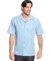 Big and Tall Shirt, Short Sleeve Piedmont Stripe W