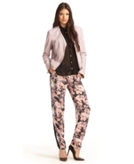 Pants, Straight-Leg Floral-Print Tuxedo