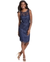 Petite Dress, Sleeveless Lace Sheath