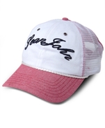 Hats, Old Skool Script Adjustable Mesh Baseball Ha