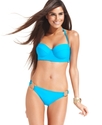 Swimsuit, Solid Ring Bikini Bottom Women's Swimsui