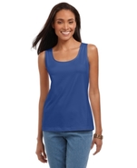 Petite Top, Sleeveless Scoop Neck Tank