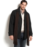 Coat, Melton Wool-Blend Car Coat with Scarf