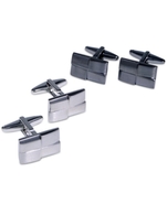 Cufflinks, Layered Rectangle Cufflinks Boxed Set