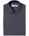 Dress Shirt, Slim-Fit Red and Blue Box Check