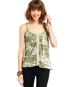 Juniors Top, Sleeveless Printed Camisole