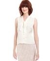 Blouse, Sleeveless V-Neck