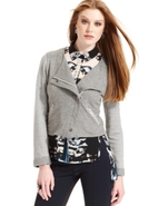 Jacket, Long-Sleeve Knit Moto