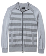 Sweater, Stripe Full Zip