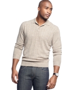 Sweater, Ribbed Polo Sweater