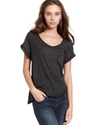 Top, Short-Sleeve Scoop-Neck