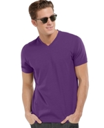 Big and Tall T-Shirt, Stretch V Neck Tee