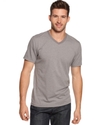 Big & Tall Shirt, Heather Stripe V Neck T Shirt