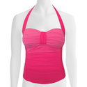 Women's Mesh Front Tankini Top