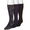 Men's???Argyle Dress Fashion Socks, 3-Pairs