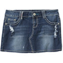 Juniors Aztec Print Denim Skirts